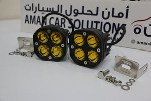 3E LED Yellow Driving Fog Lights 2Pcs 3Inch