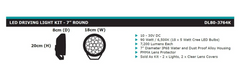 DOBINSONS 7” LED DRIVING LIGHT PAIR