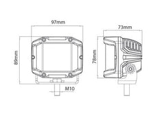 3-INCH UNIVERSAL LED LIGHT WITH SIDE SHOOTERS