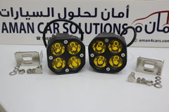 3E LED Yellow Driving Fog Lights 2Pcs 3Inch